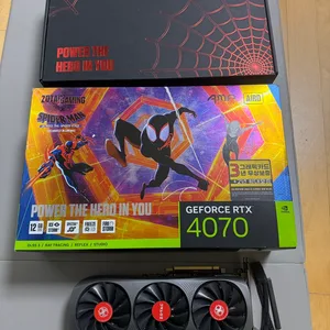 조텍 RTX 4070 Amp AIRO D6X 12gb 스파이더맨 에디션