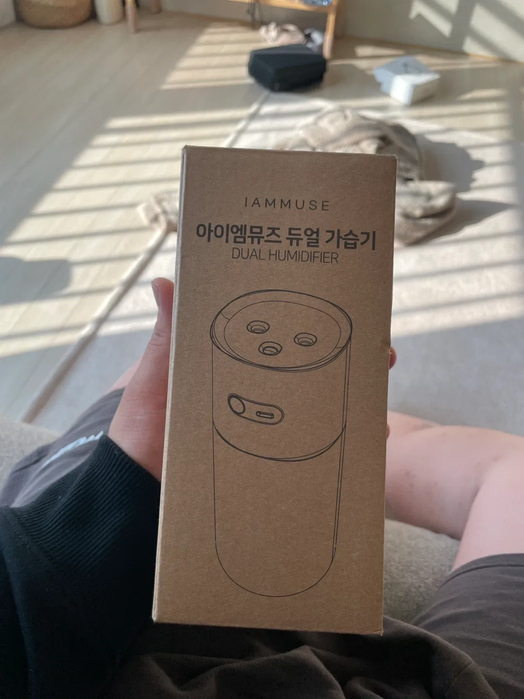 아이엠뮤즈 듀얼 초음파 가습기 단순개봉