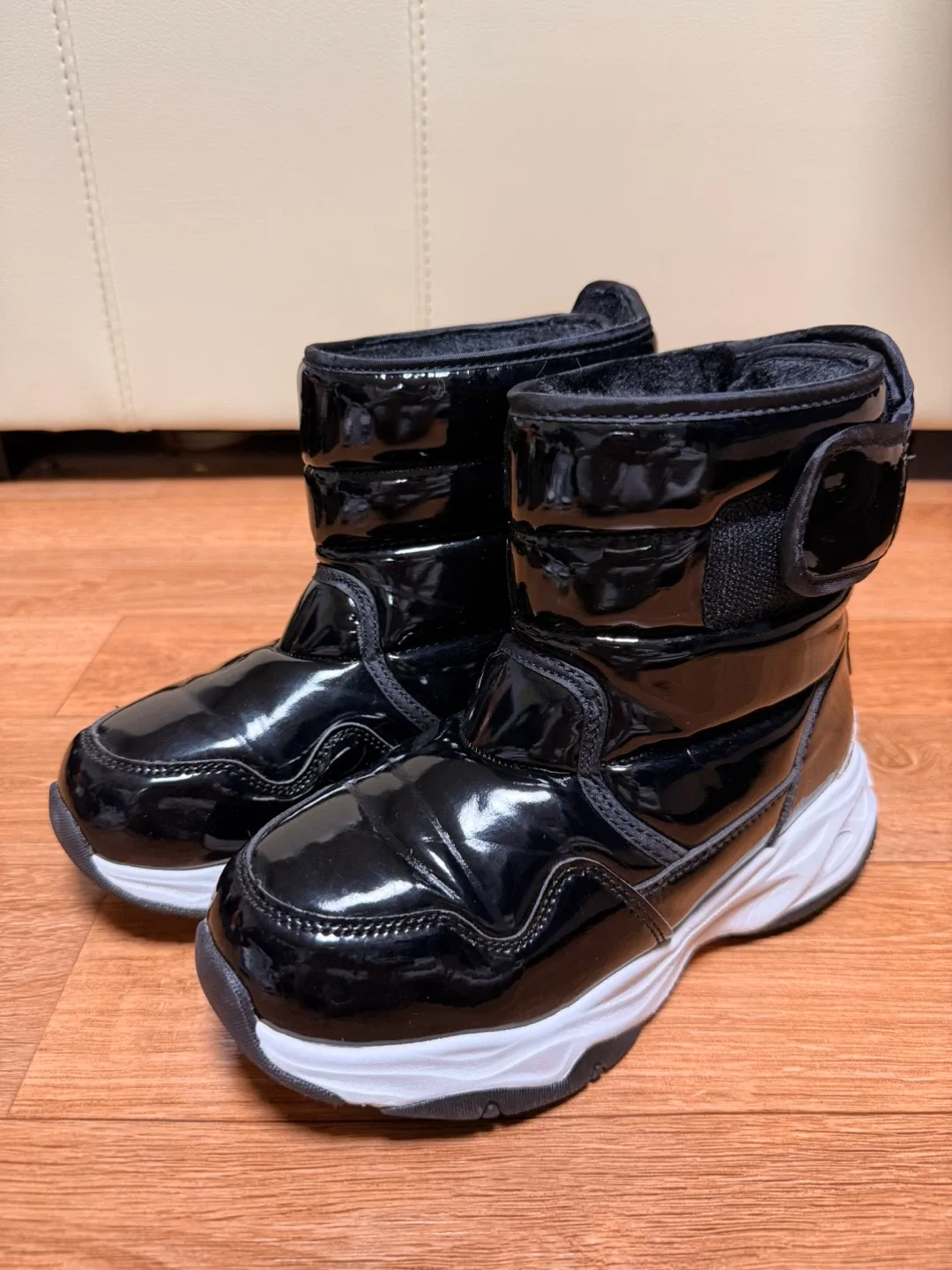 페이퍼플레인 키즈 방한 부츠 블랙 - 210~220size