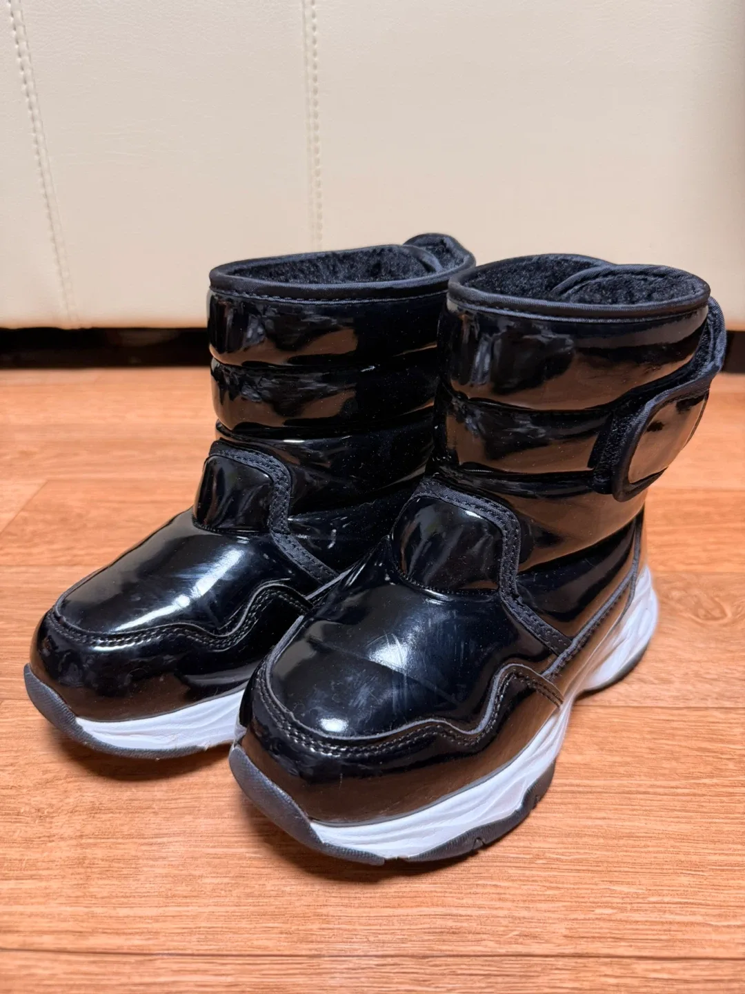 페이퍼플레인 키즈 방한 부츠 블랙 - 180~190size