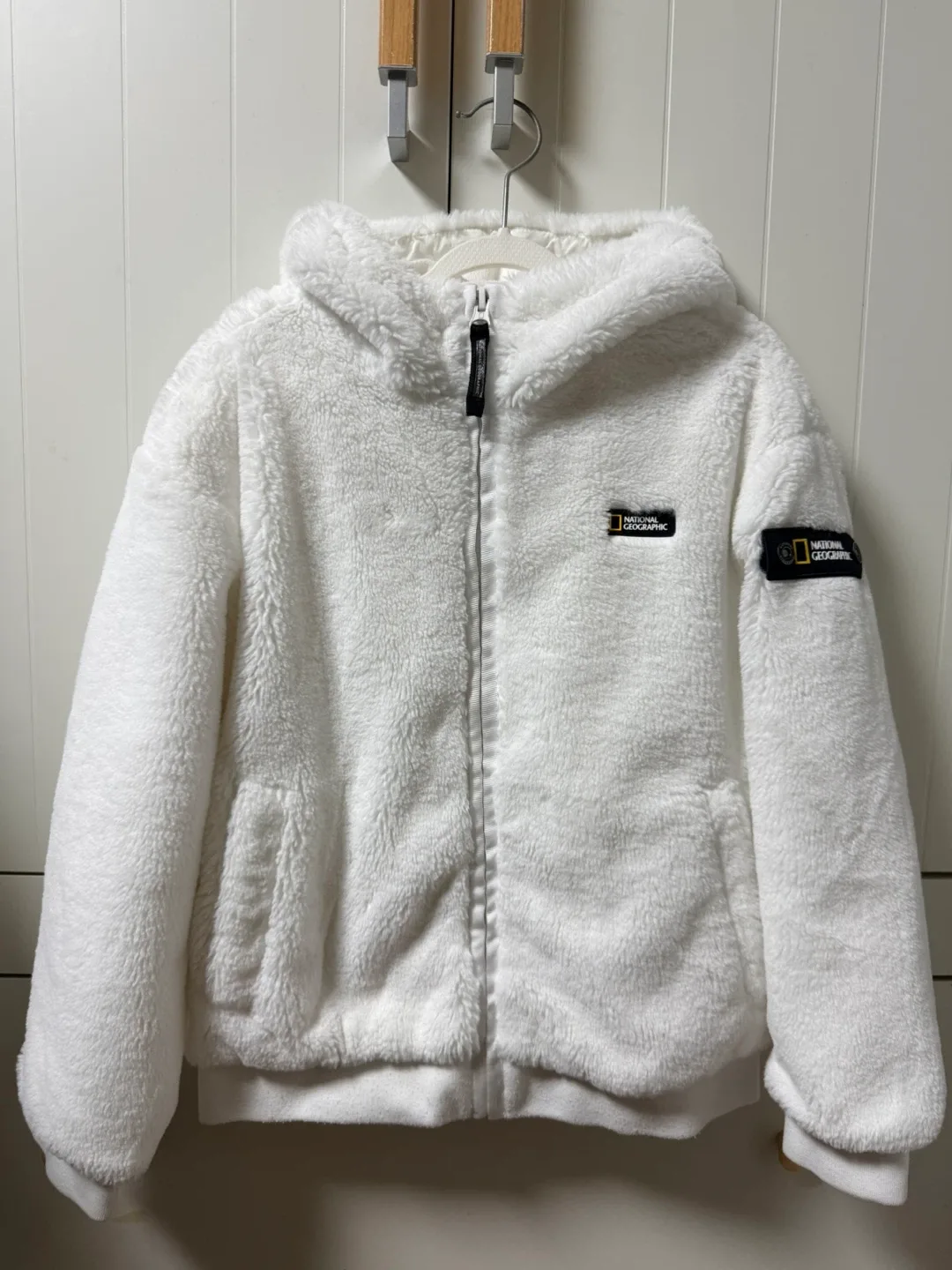 내셔널지오그래픽 키즈 양털 후드집업 - 130size