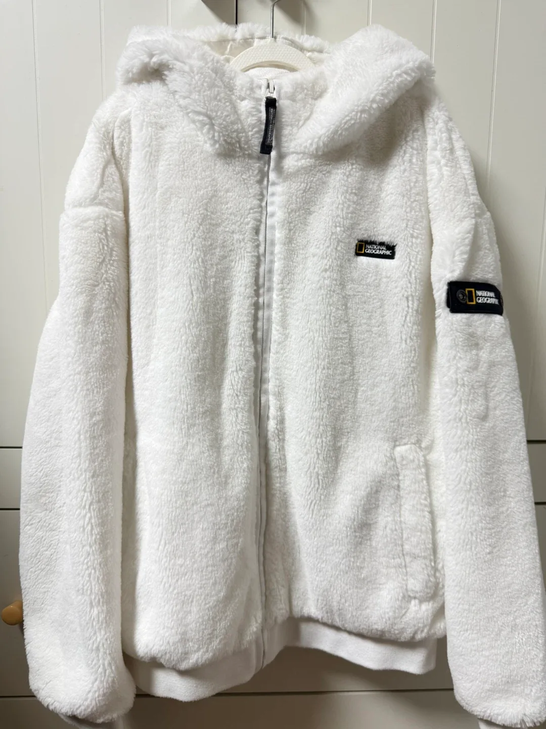 내셔널지오그래픽 키즈 양털 후드집업 - 150size