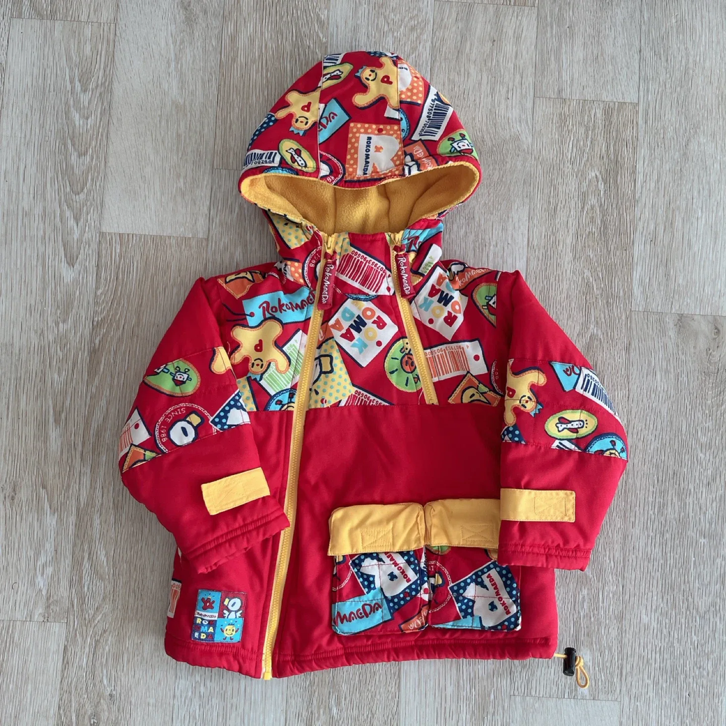 레트로무드의 아동 패딩 스키점퍼 스키복