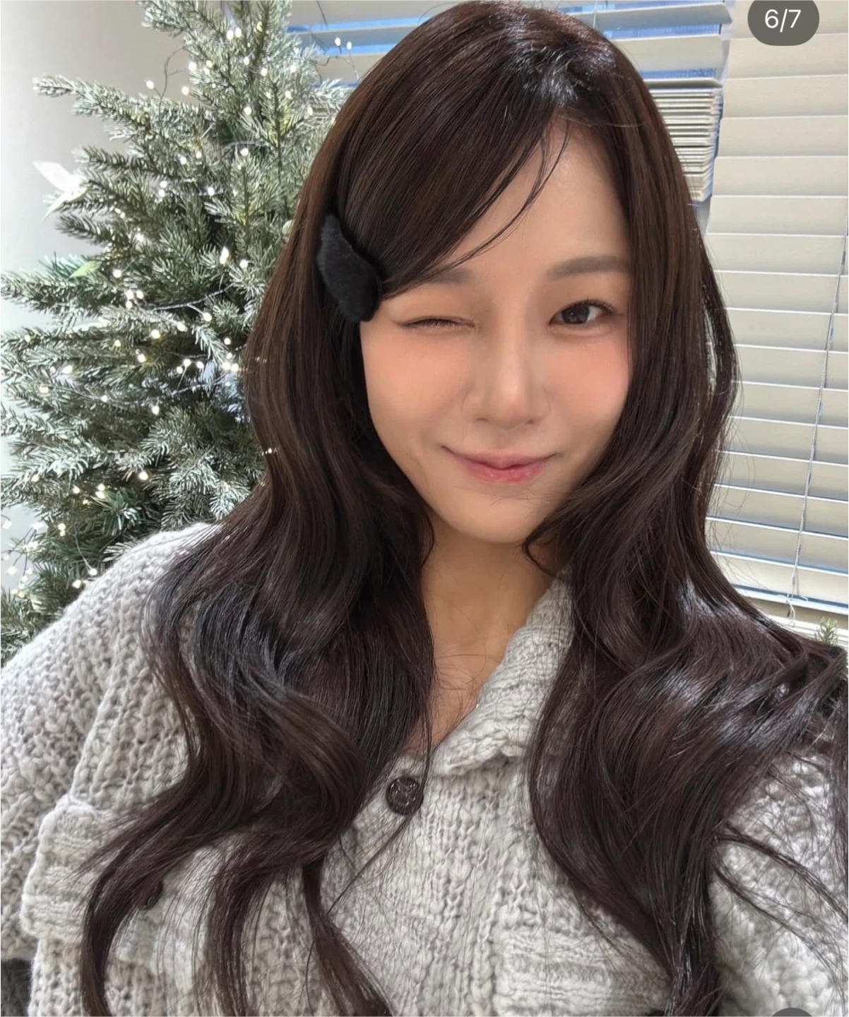 나는 솔로 22기 옥순 착용)그로브 니트 그레이 색상 | 여성의류 | 당근 중고거래