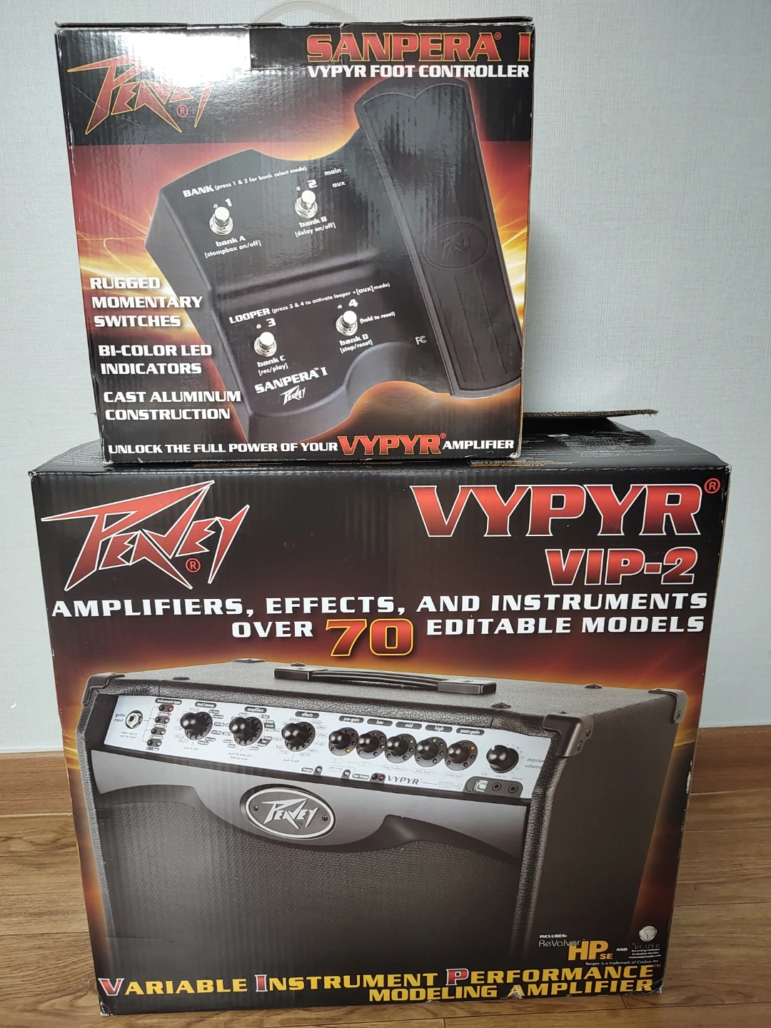 peavey vypyr vip 2 모델링엠프와 sanpera-1 풋페달 세트