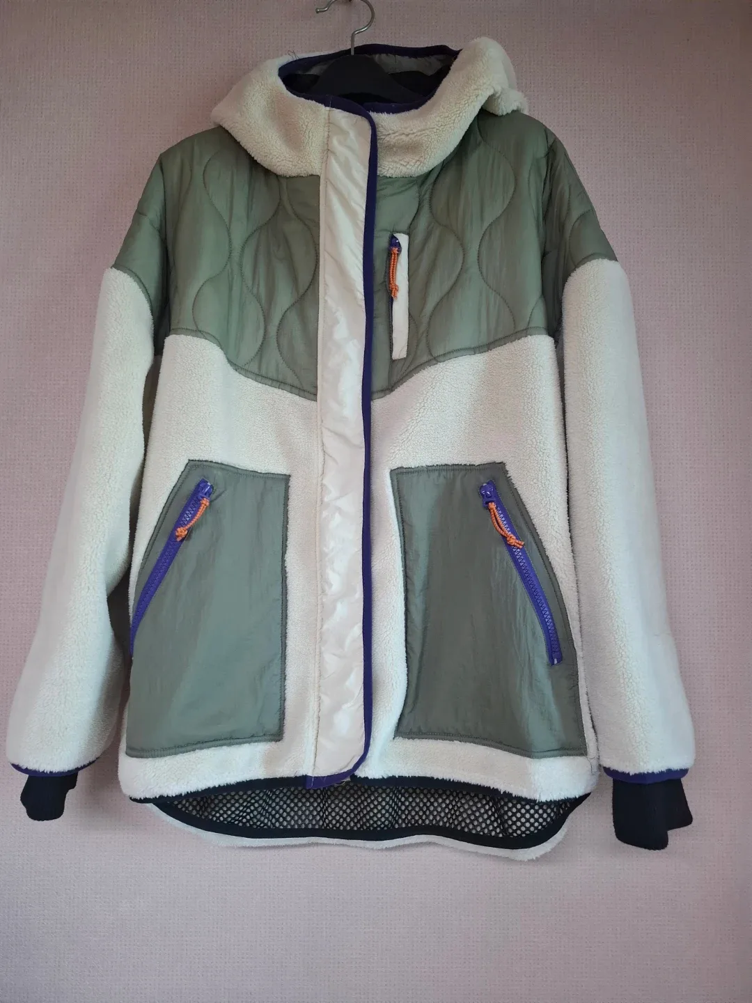 ZARA 후리스 후드 자켓 L