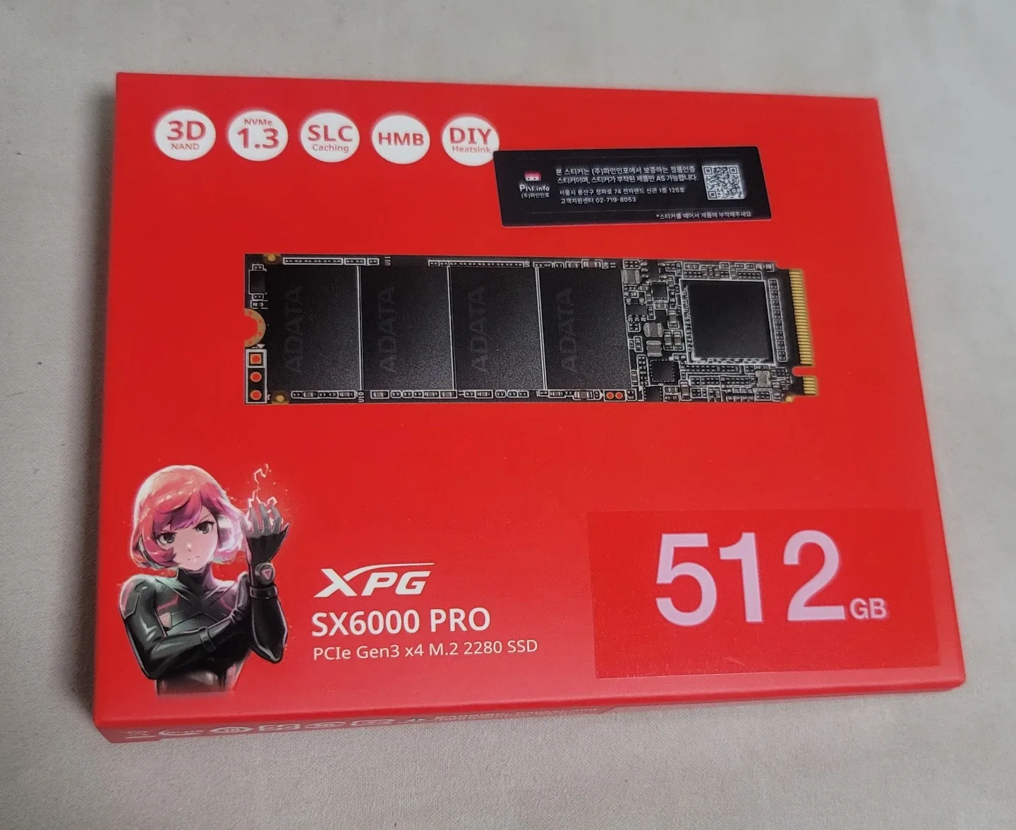 XPG SX6000 PRO M.2 2280 SSD 512GB