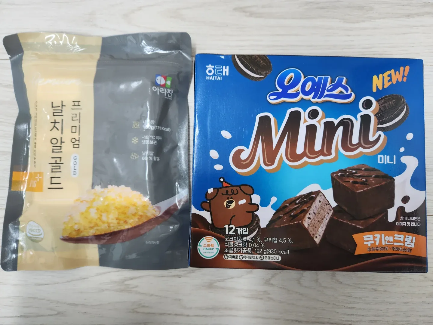 날치알, 오예스 과자