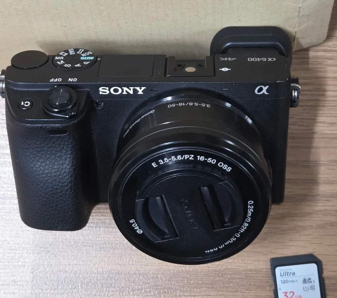 [풀박] 소니 A6400 미러리스 카메라, 여친렌즈