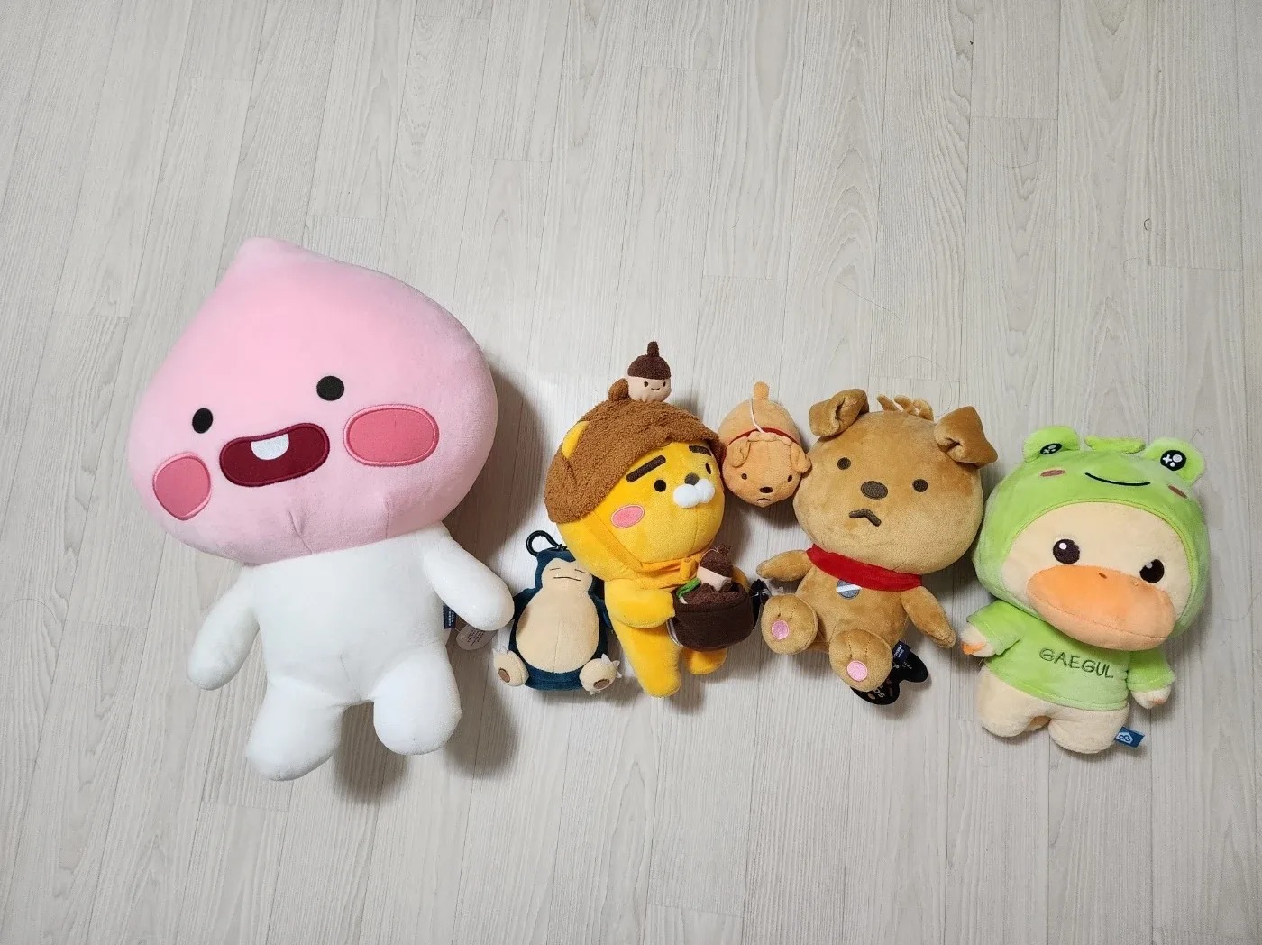 카카오프렌즈 포켓몬 오리 인형 세트