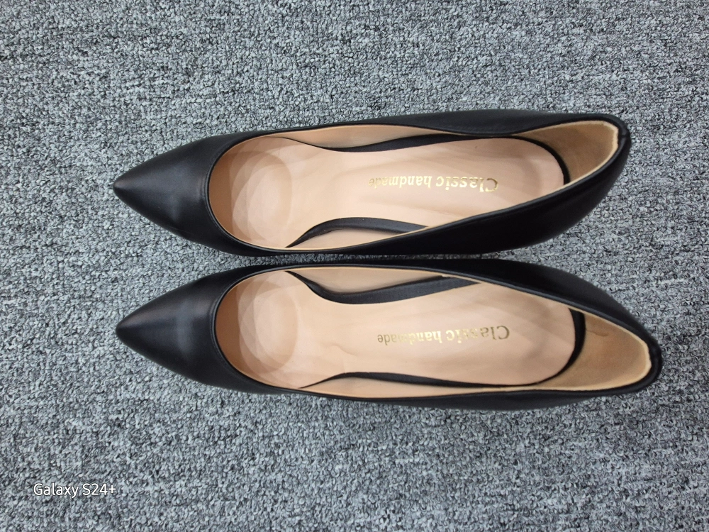 Classic handmade 여성 구두 블랙