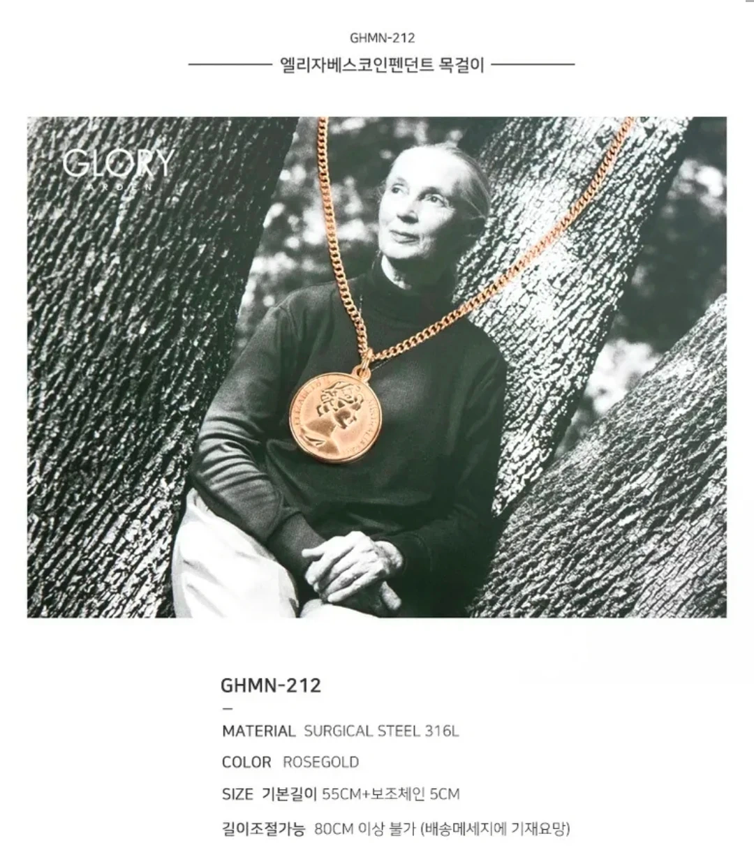 엘리자베스 로즈골드 코인 목걸이 | 여성잡화 | 당근 중고거래