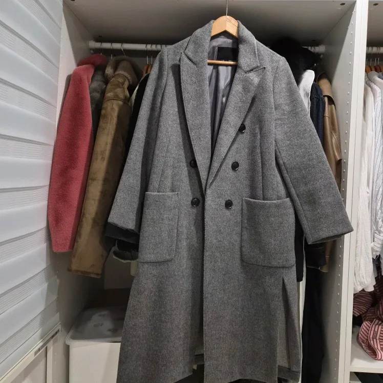 vov 보브 회색 울코트 팔아요