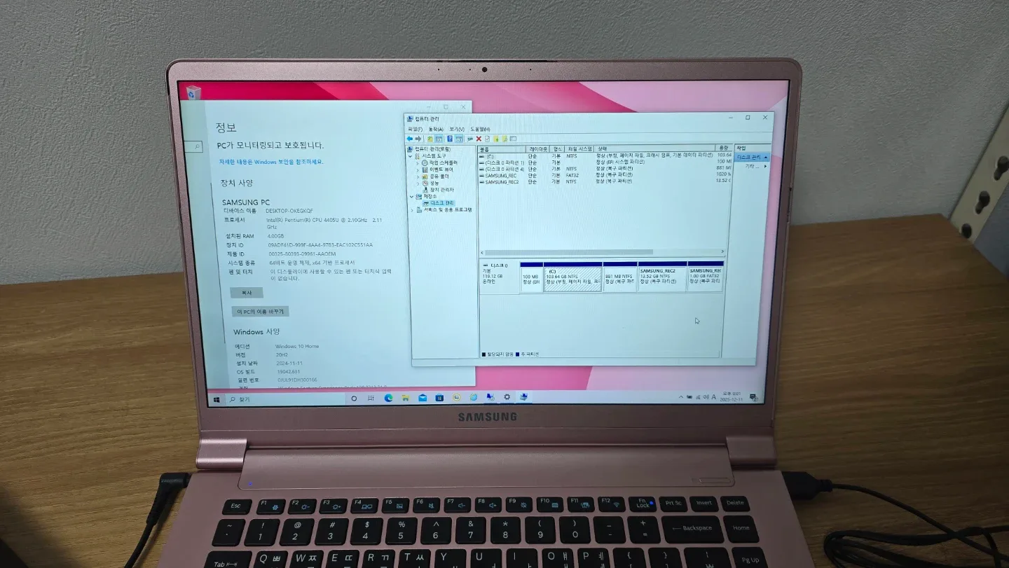 삼성 노트북 NT900X5L 핑크 15인치