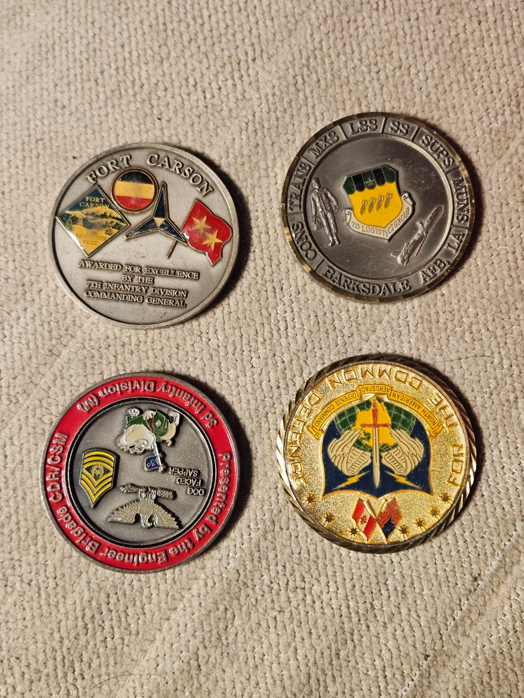 군대 기념 코인 4개 일괄 | 취미/게임/음반 | 당근 중고거래