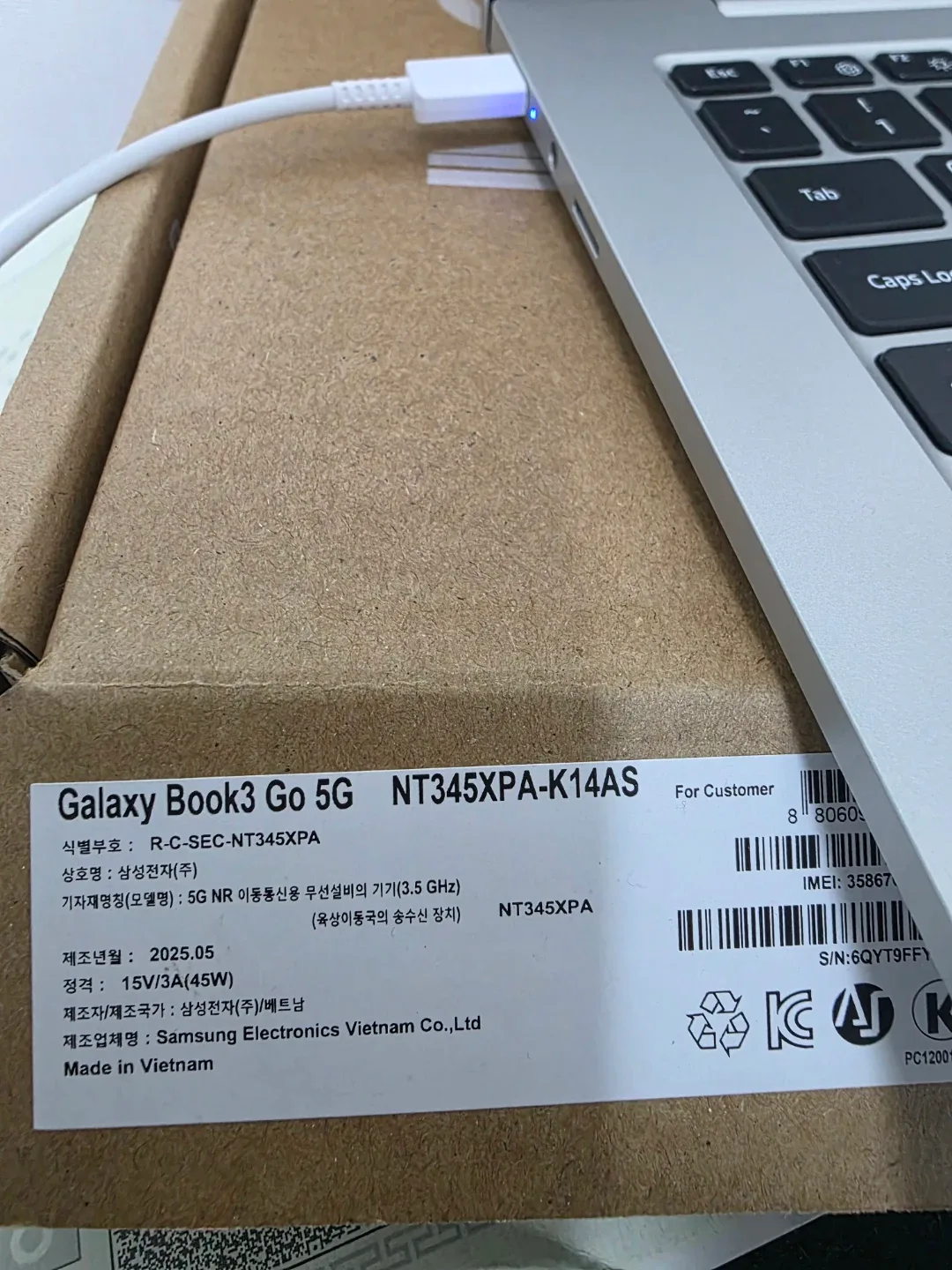 삼성 갤럭시 북3 Go 5G NT345XPA