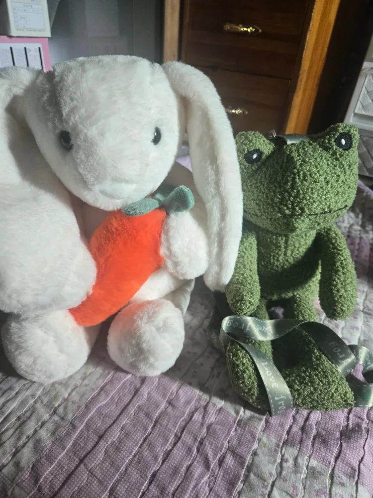 젤리캣 토끼 & 개구리 인형 세트