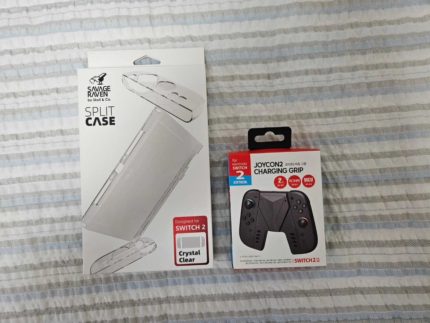스위치2 전용) 스컬앤코 투명 케이스 + 조이트론 충전그립 | 취미/게임/음반 | 당근 중고거래