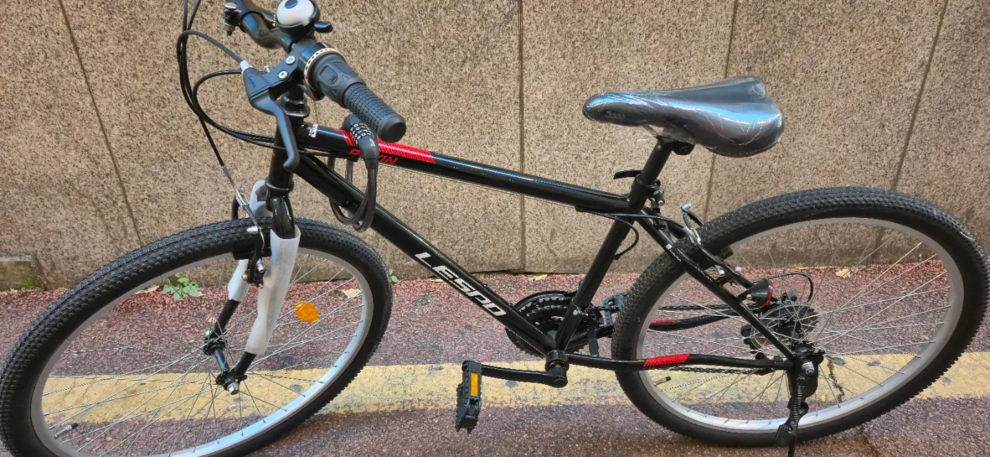 레스포 검정 MTB 자전거