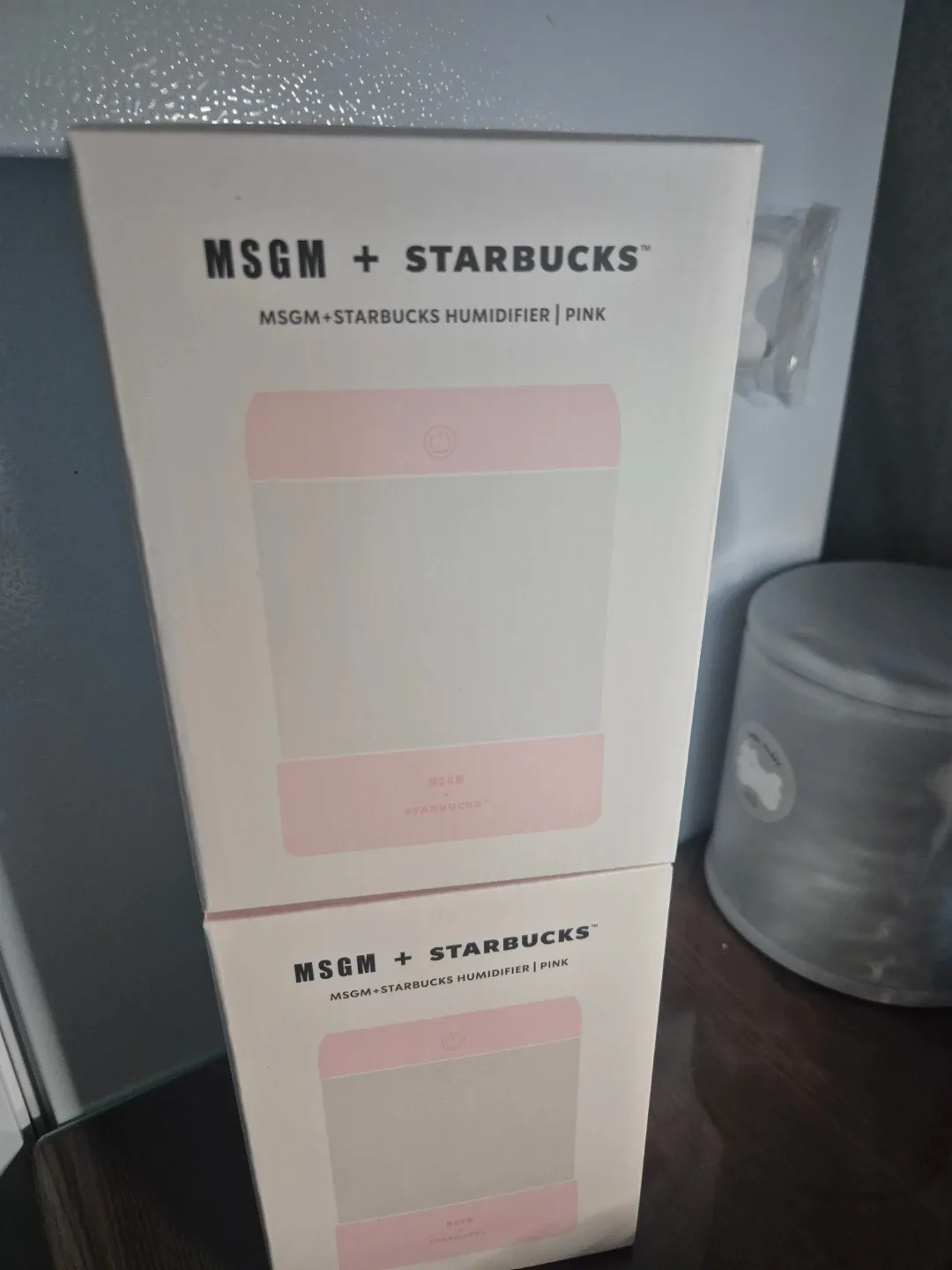 MSGM+스타벅스 핑크 가습기 새제품
