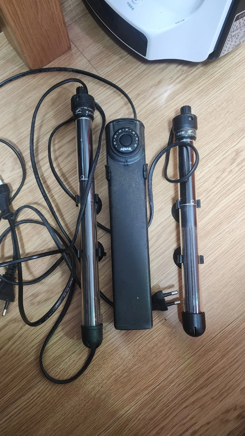 어항용 히터, 에어펌프, 부화통.