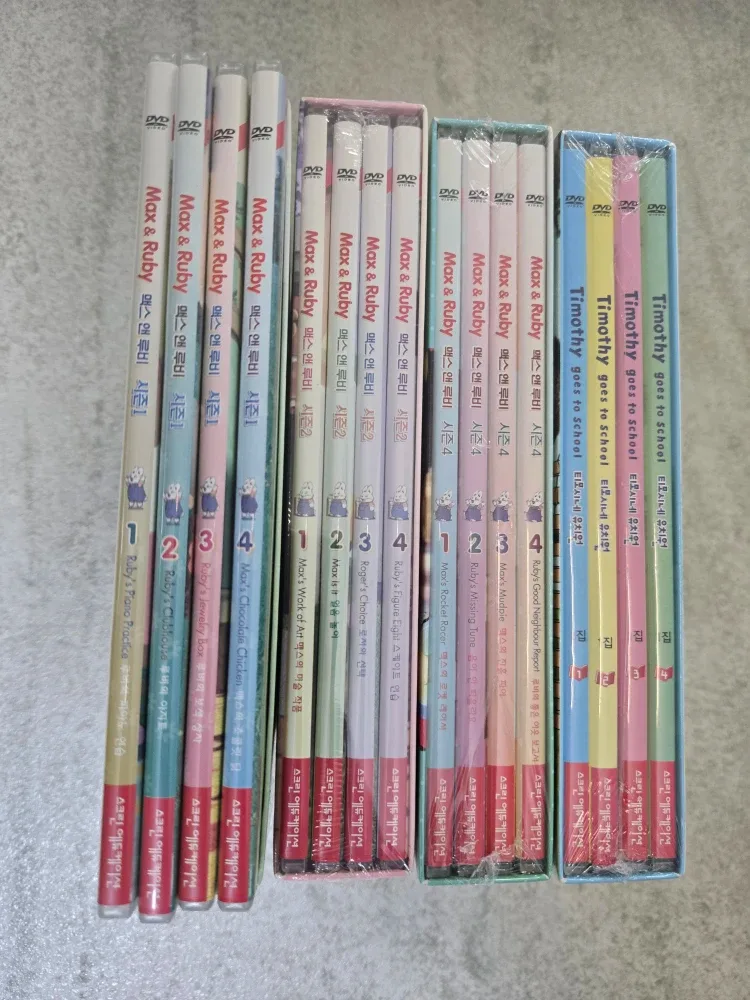 맥스앤루비 Max & Ruby, Timothy DVD 세트 (미개봉)