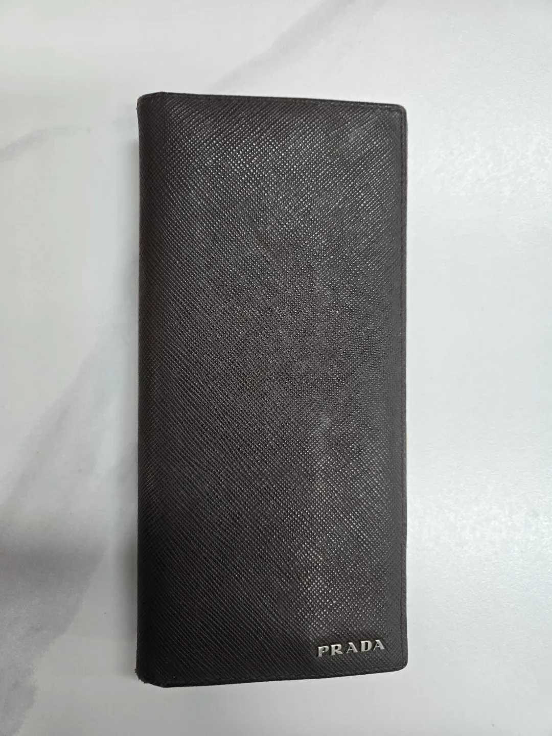 프라다 남성 장지갑 브라운