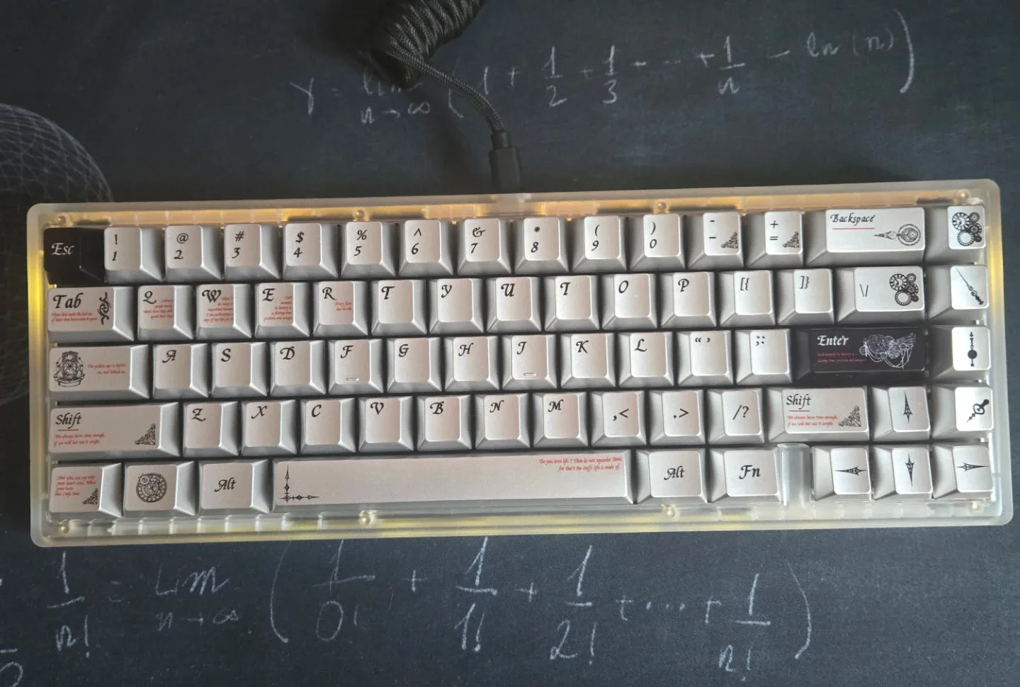 반투명 커스텀 키보드 eave65