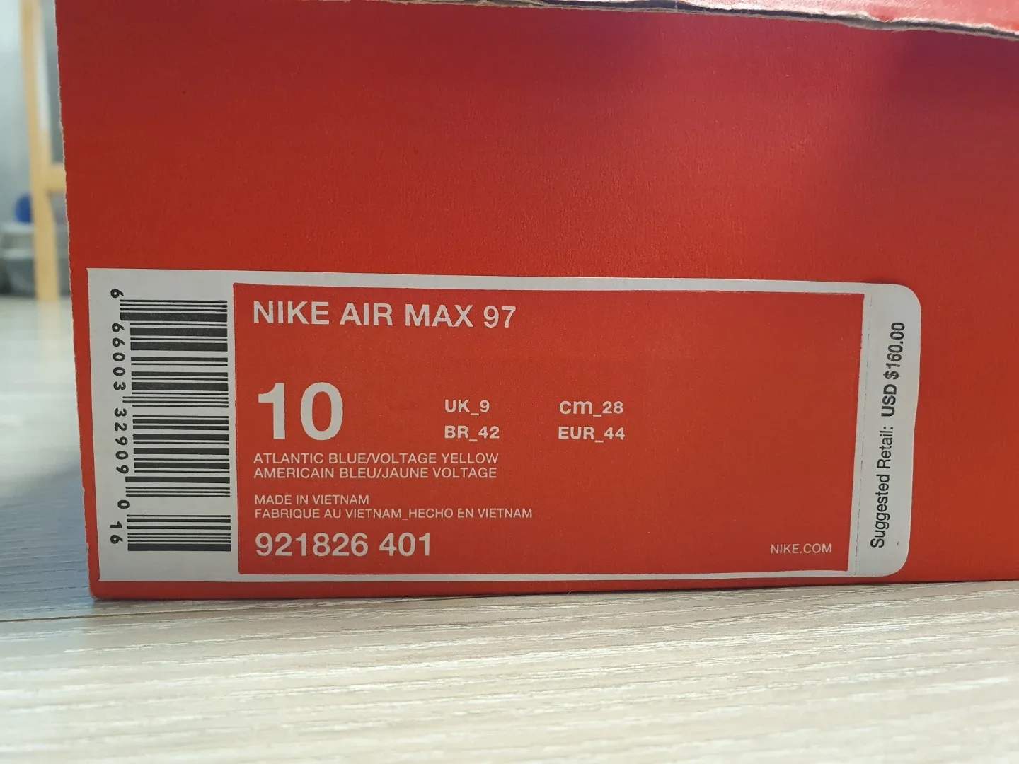nike airxax97 Atlantic Blue 280mm