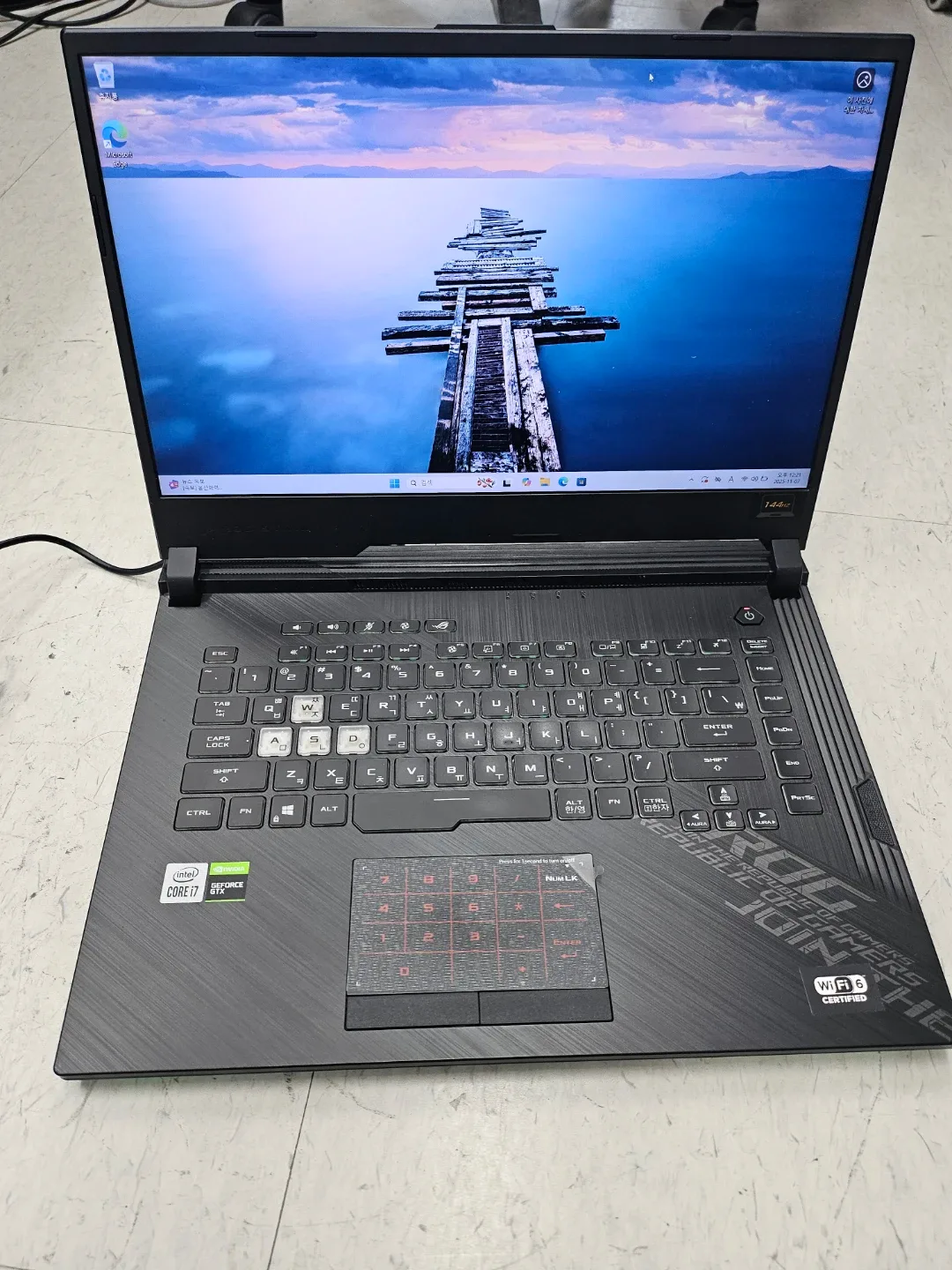 에이수스 로그 i7 10세대 고사양 게이밍 노트북 롤, 피파, 발로란트 잘돌아가요