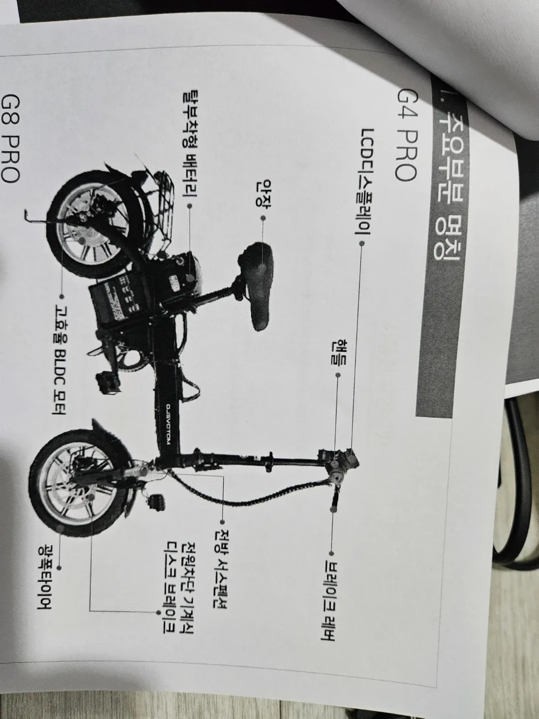 모토벨로 G4 PRO 접이식 전기 자전거