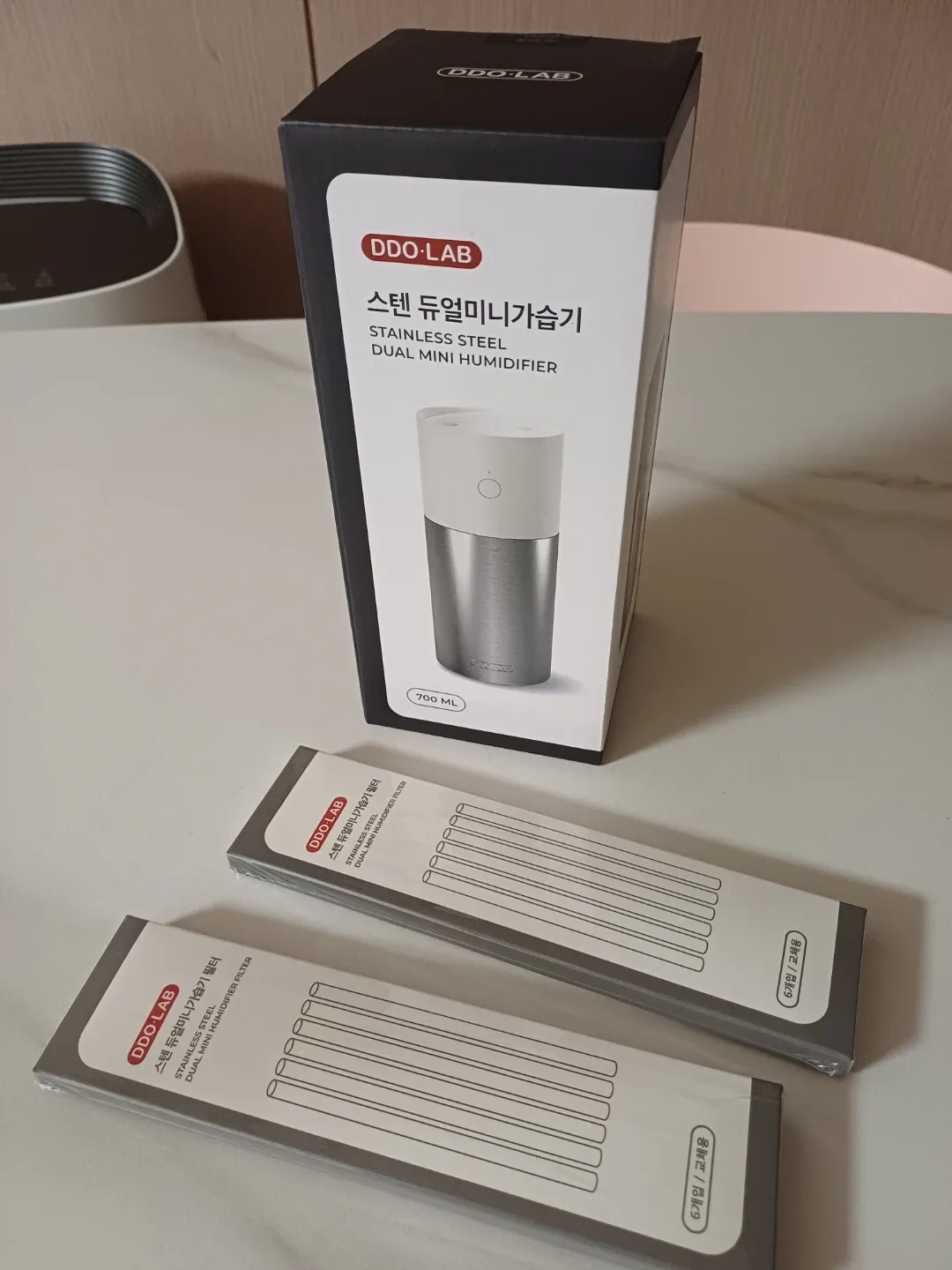 디디오랩 스텐 듀얼 미니 가습기 딥그레이