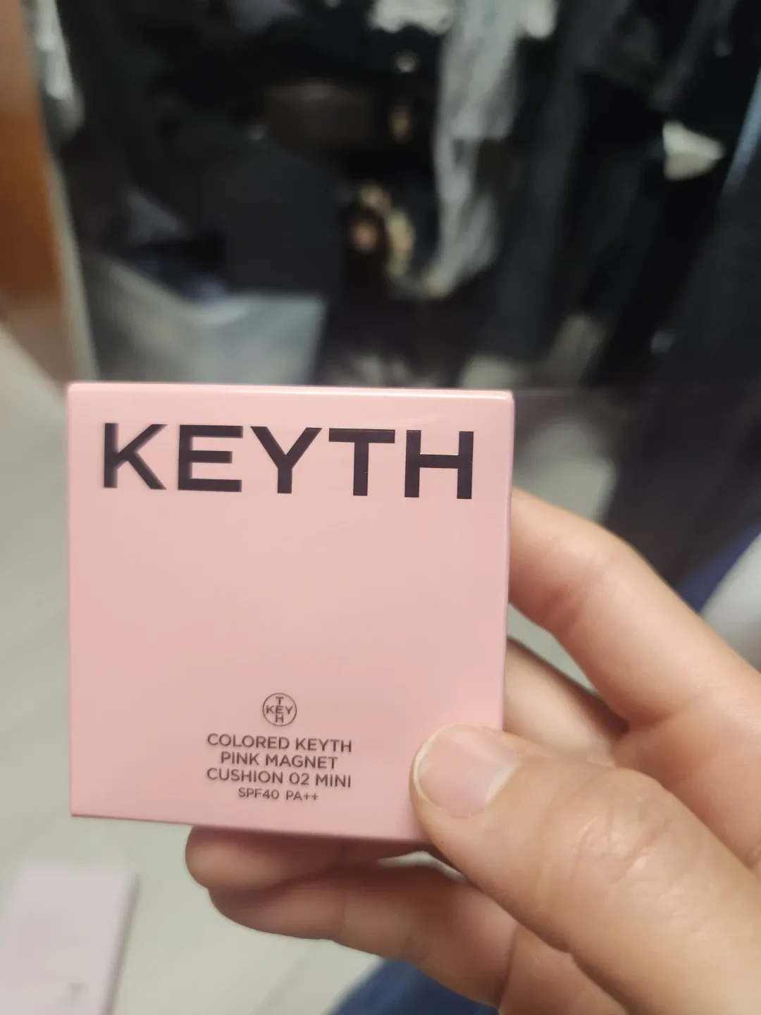 KEYTH 컬러드 키스 핑크 마그넷 쿠션 02 MINI