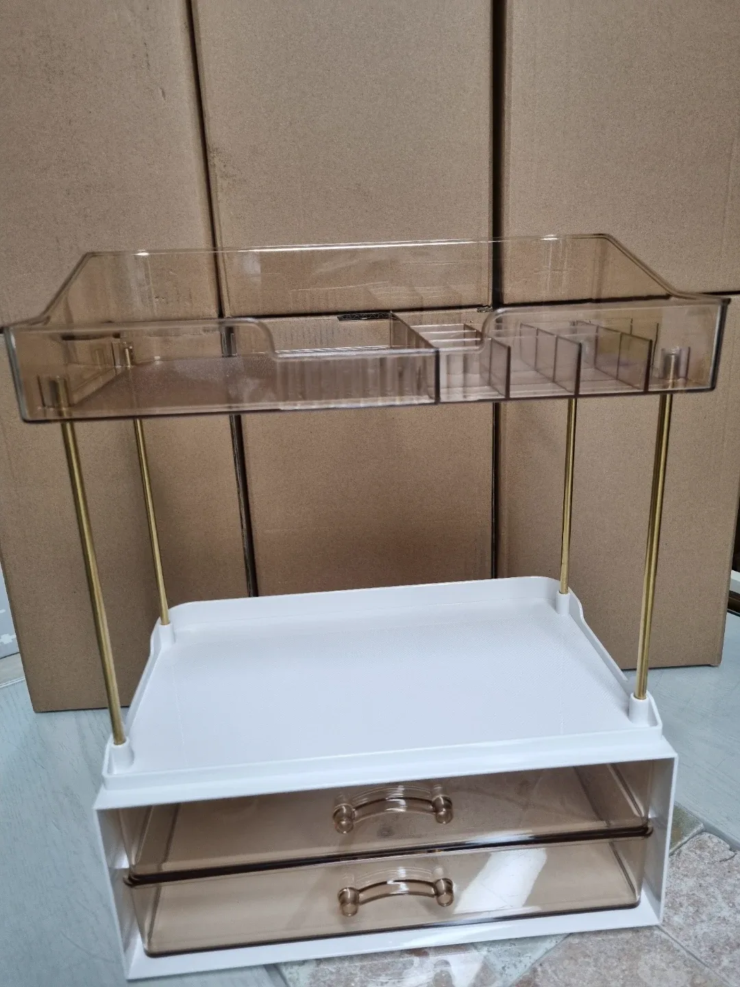 새제품) 2단 화장품 정리함(네고불가)