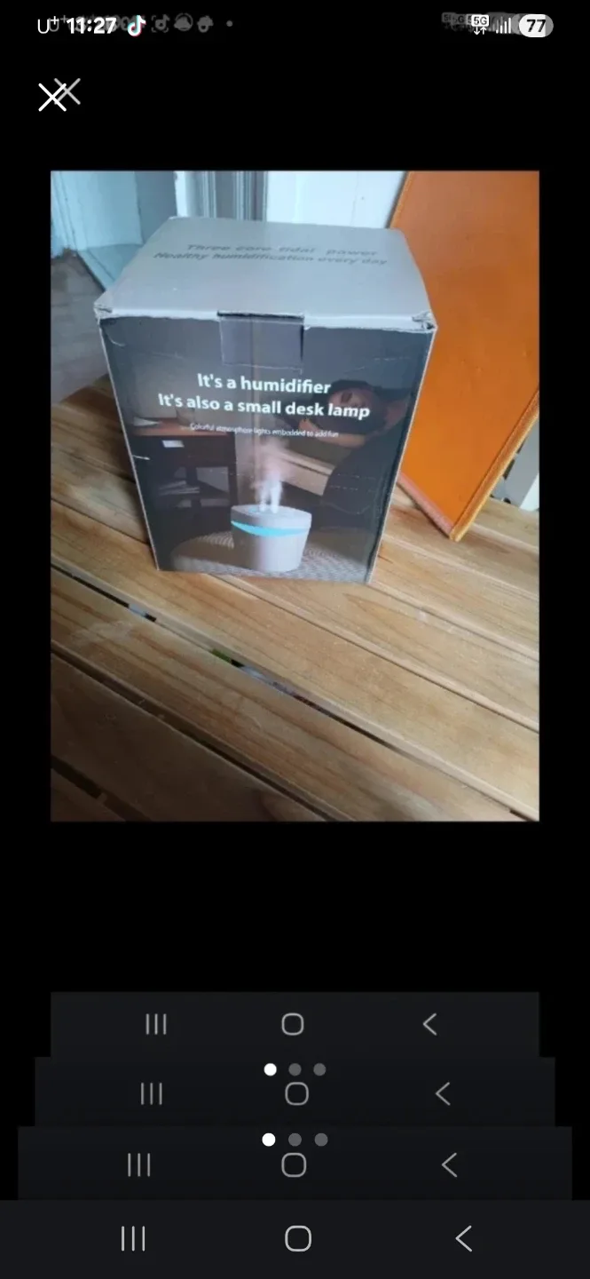 가습기 겸 책상 램프 새 제품