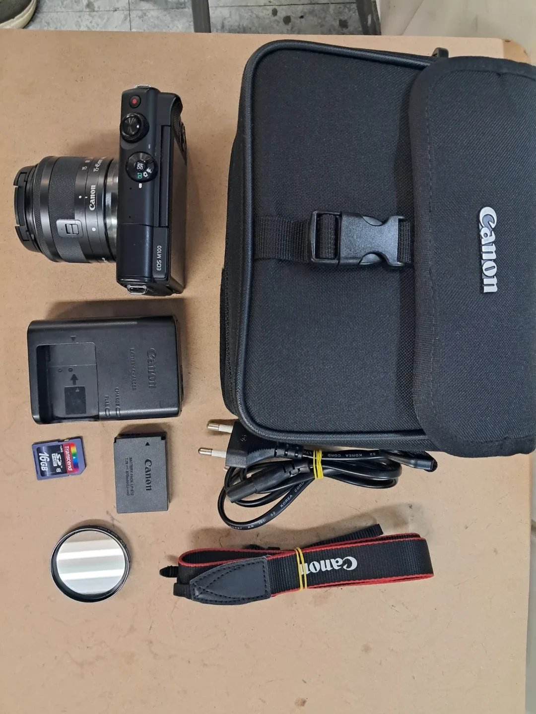 캐논 EOS M100 미러리스 카메라 풀세트