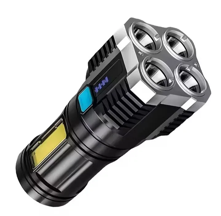 무료배송)USB 충전식 LED 손전등 새제품