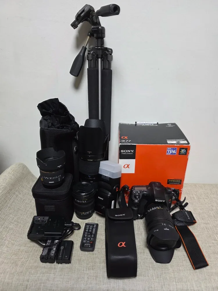 소니 a77 DSLR 일괄판매