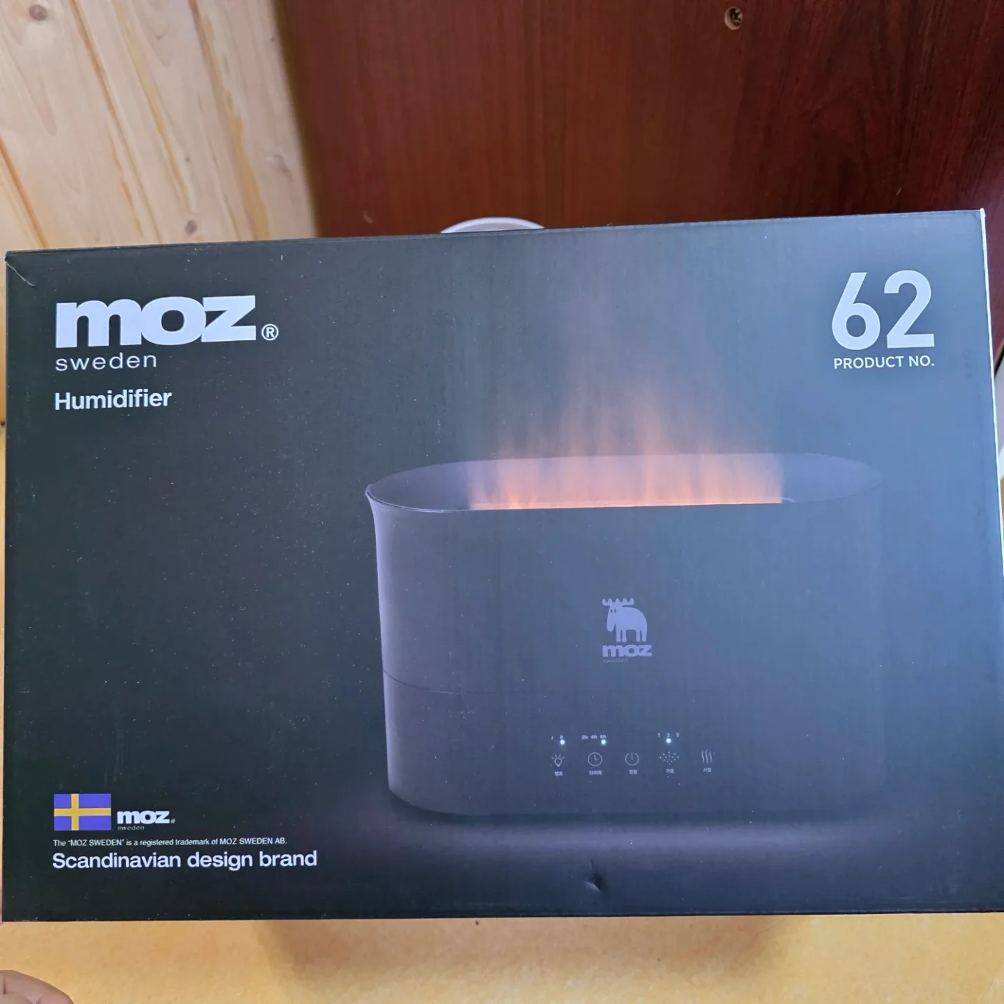 MOZ 스웨덴 불멍 대용량 가습기 새상품