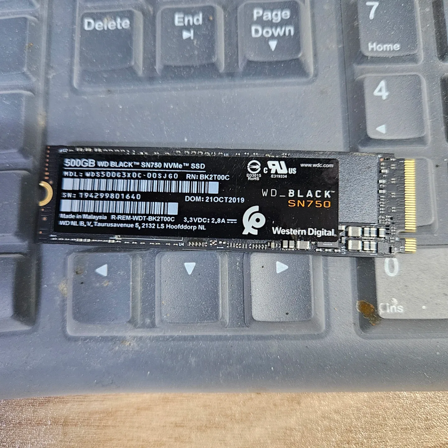 WD Black SN750 NVMe SSD 500GB