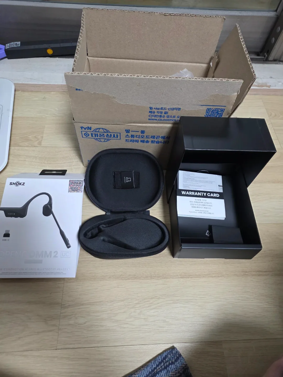 샥즈 오픈컴2 ucc (USB-A/C 동글 포함) 골전도 블루투스 이어폰