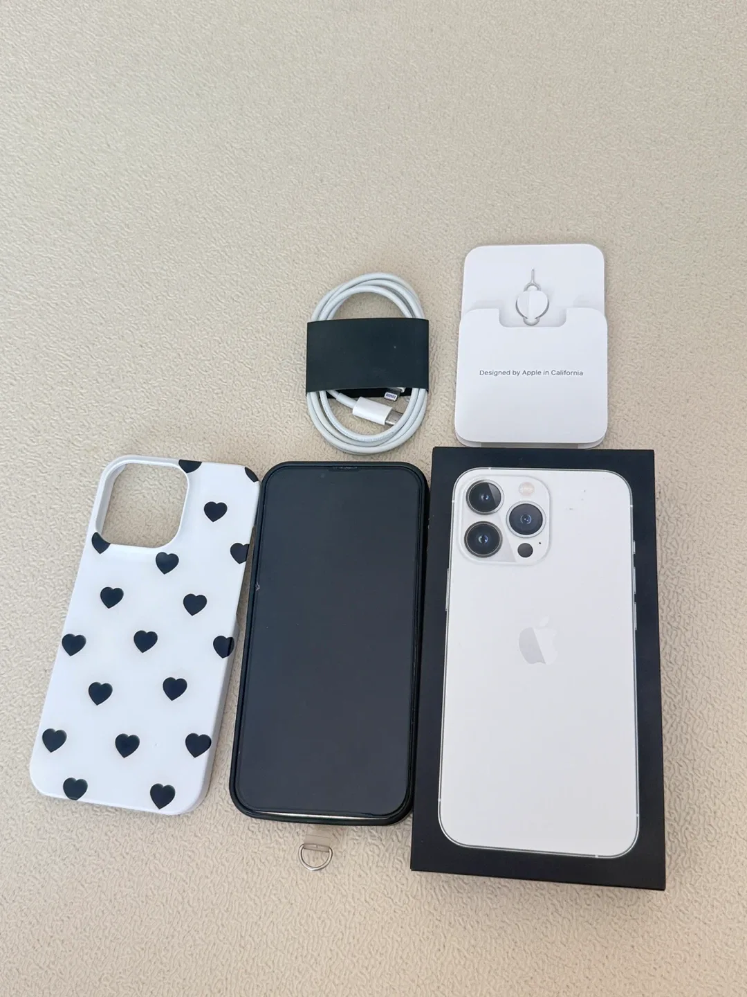 아이폰 13pro 256기가 화이트 풀박스 구성