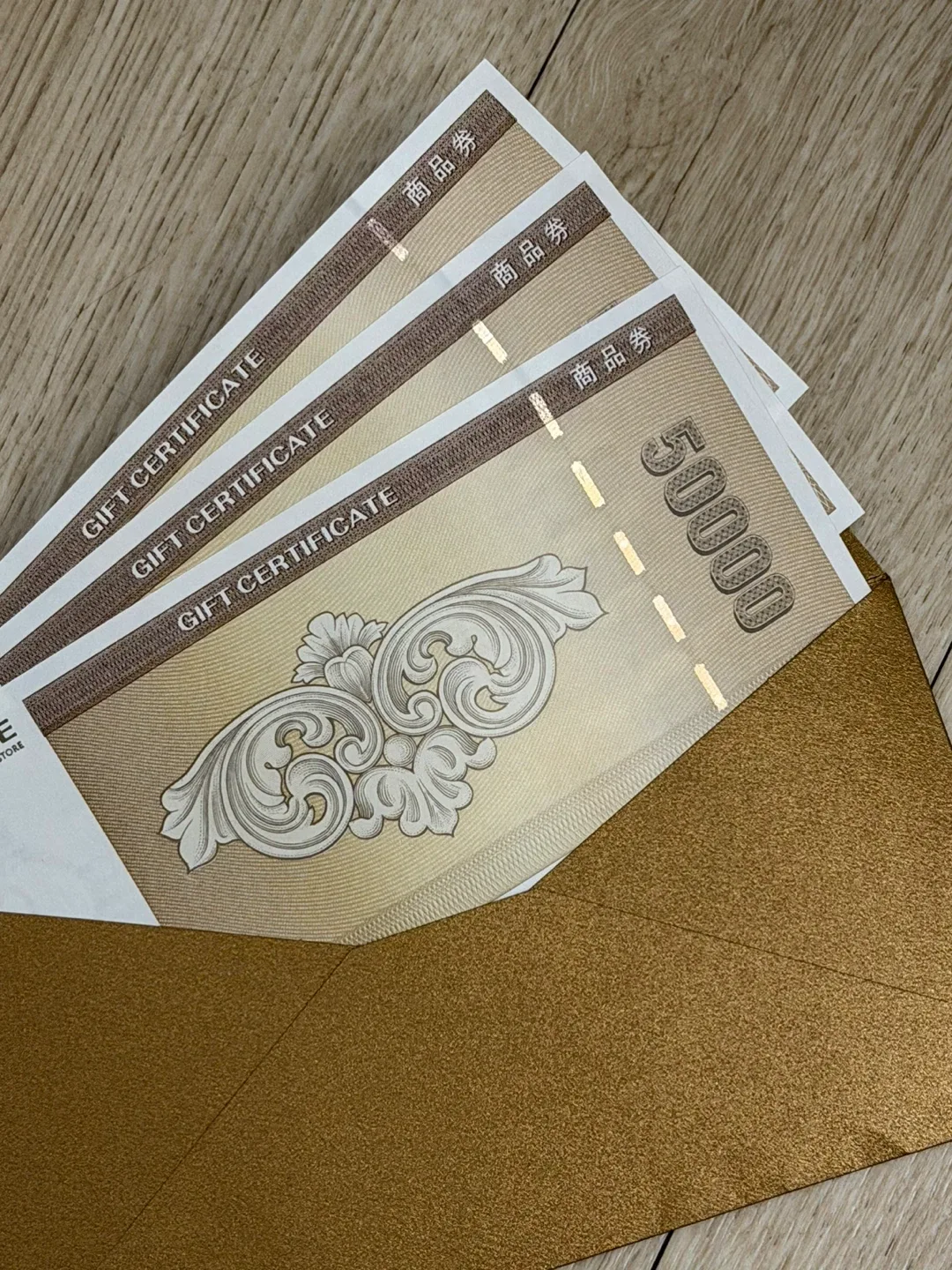 롯데상품권 5만원권 3장