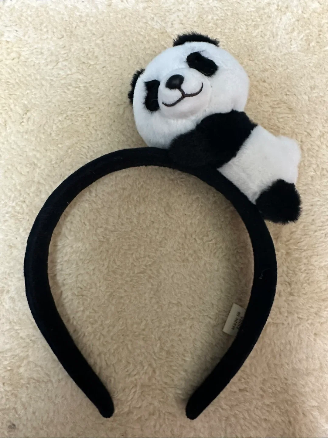 (잠깐 착용) 에버랜드 머리띠 동물원 놀이공원 판다 푸바오 머리띠