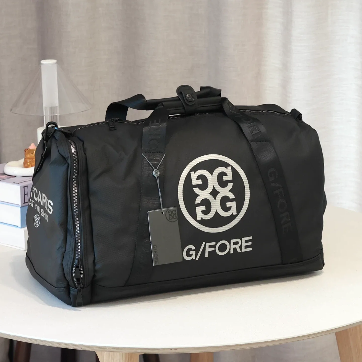 지포어 G/FORE 블랙 골프 보스턴백