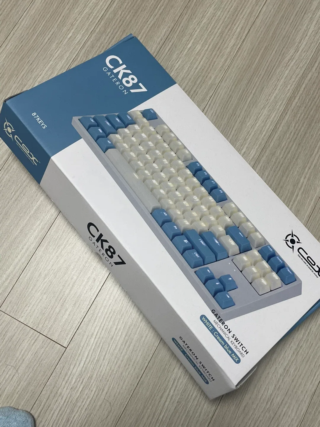 게이트론 스위치 키보드 (화이트 블루)