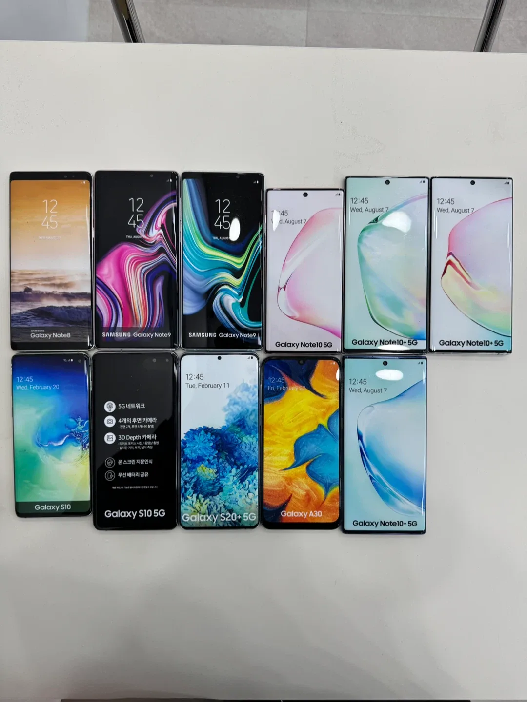 갤럭시 목업폰 일괄 (노트8, 노트9, S10 외)