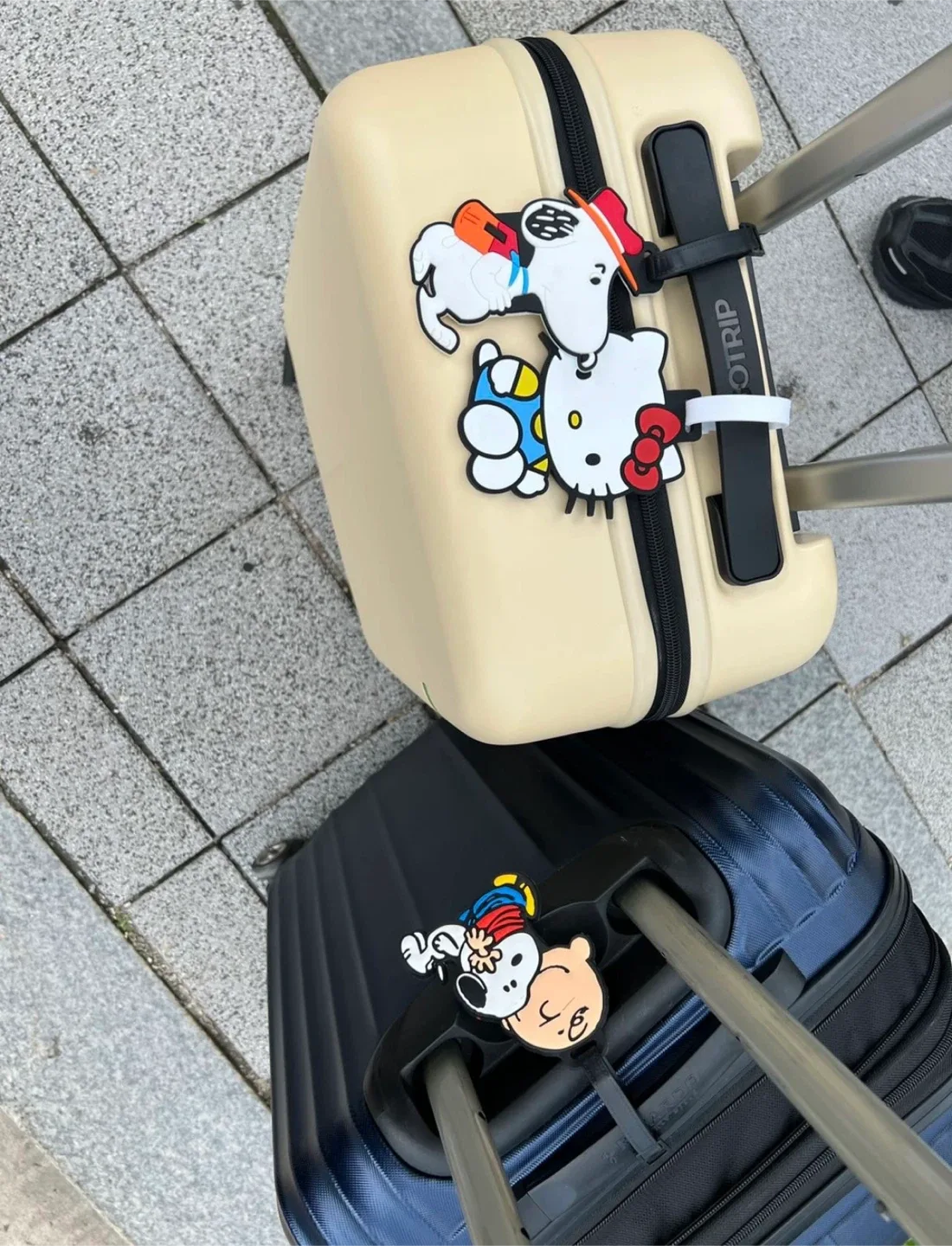 스누피 캐리어 네임택