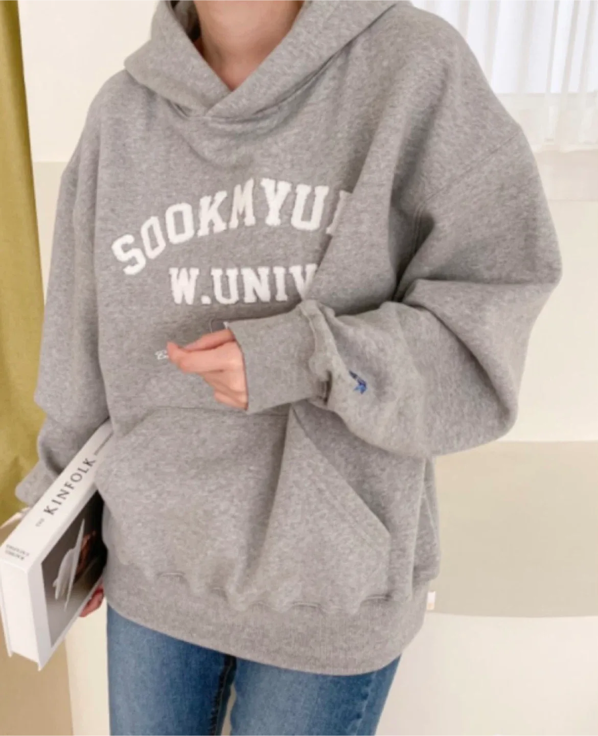 급처)숙명여대 기모 네이비 후드티❄️
