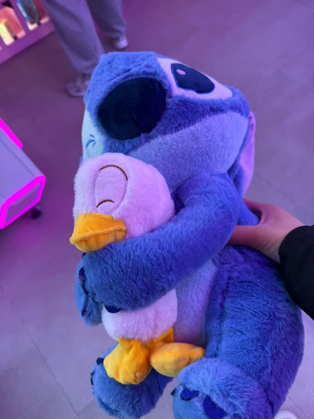 디즈니 스티치 오리 인형